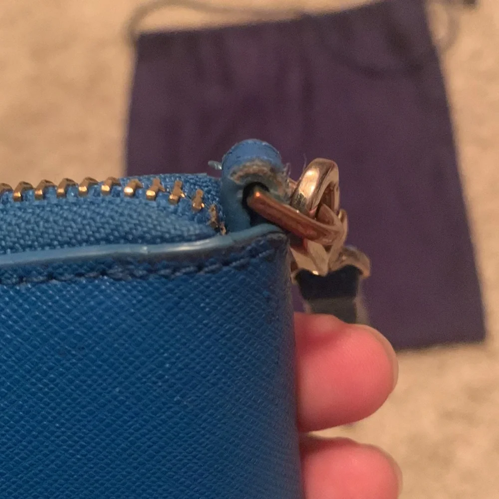 Tory Burch, Robinson Zip Continental Walle, Blue